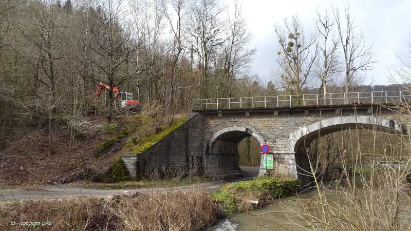 a bridge over a river