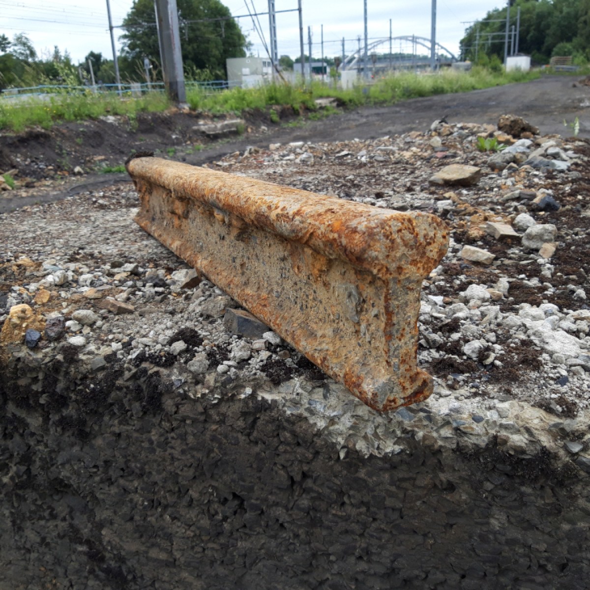 a close up of a rock