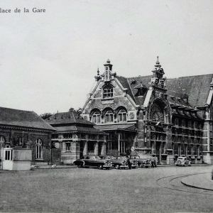 a vintage photo of an old building