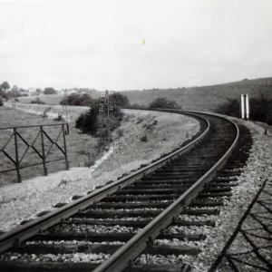 a train on a steel track