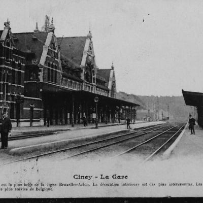 a vintage photo of a train on a steel track