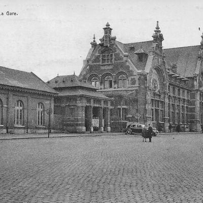 a vintage photo of an old building