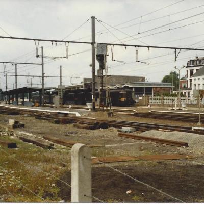 a train on a steel track