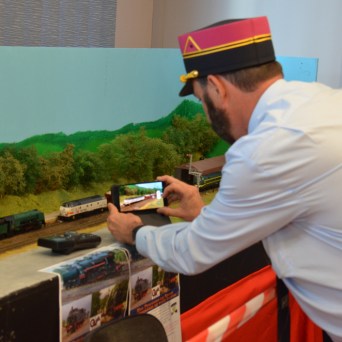 a man holding a phone