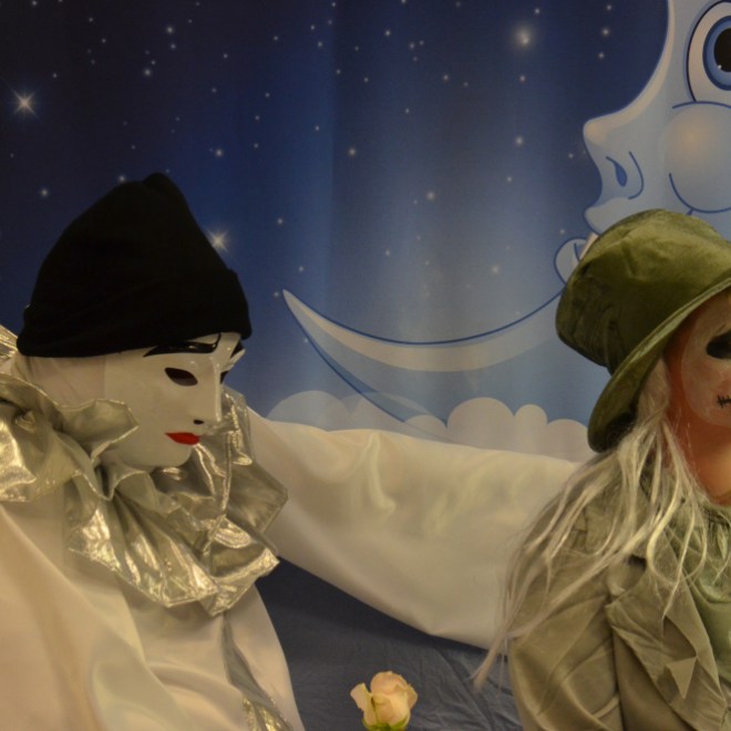 a person wearing a costume