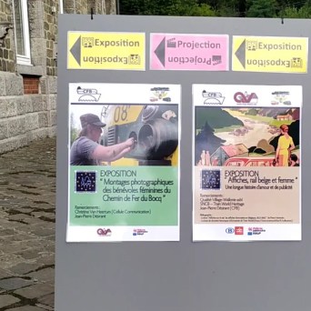 a sign on the side of a building