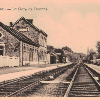 an old photo of a train