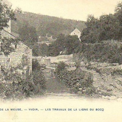 a group of people on a dirt road