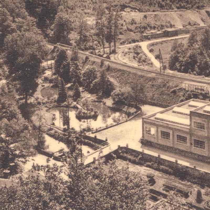 a vintage photo of a mountain
