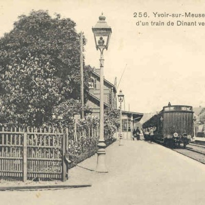 a vintage photo of a train