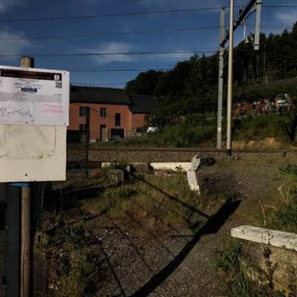 a sign on the side of the road