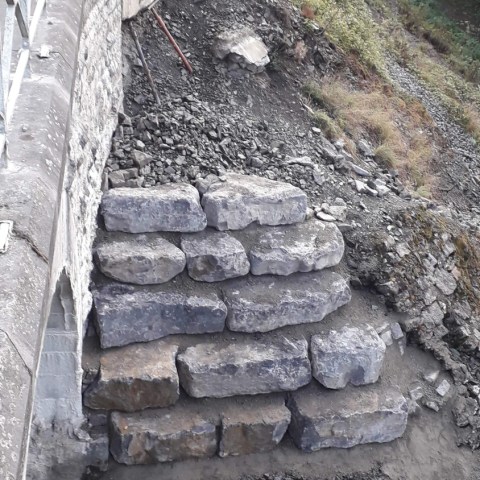 a close up of a rock