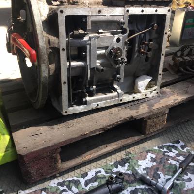 a large machine in a car