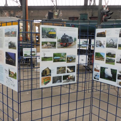 a room that has a sign on a wall