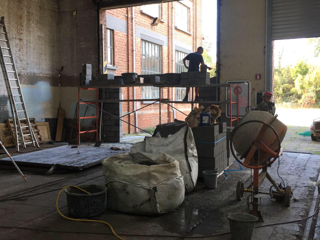 a chair sitting in front of a window