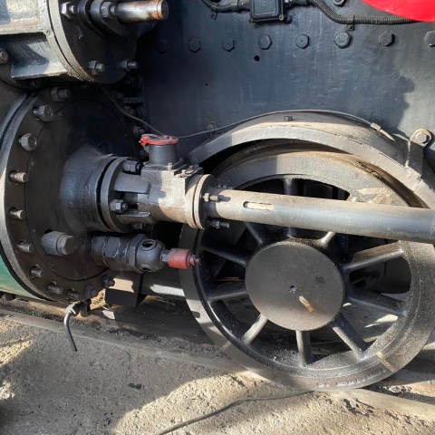 a motorcycle parked on the side