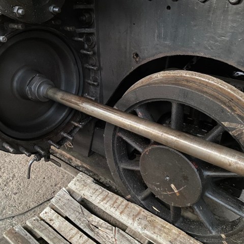 a close up of a bicycle