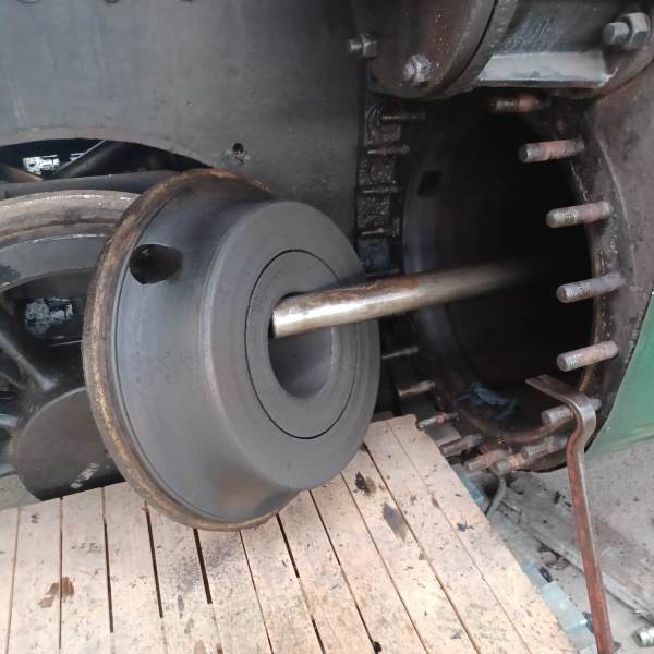 a close up of an engine