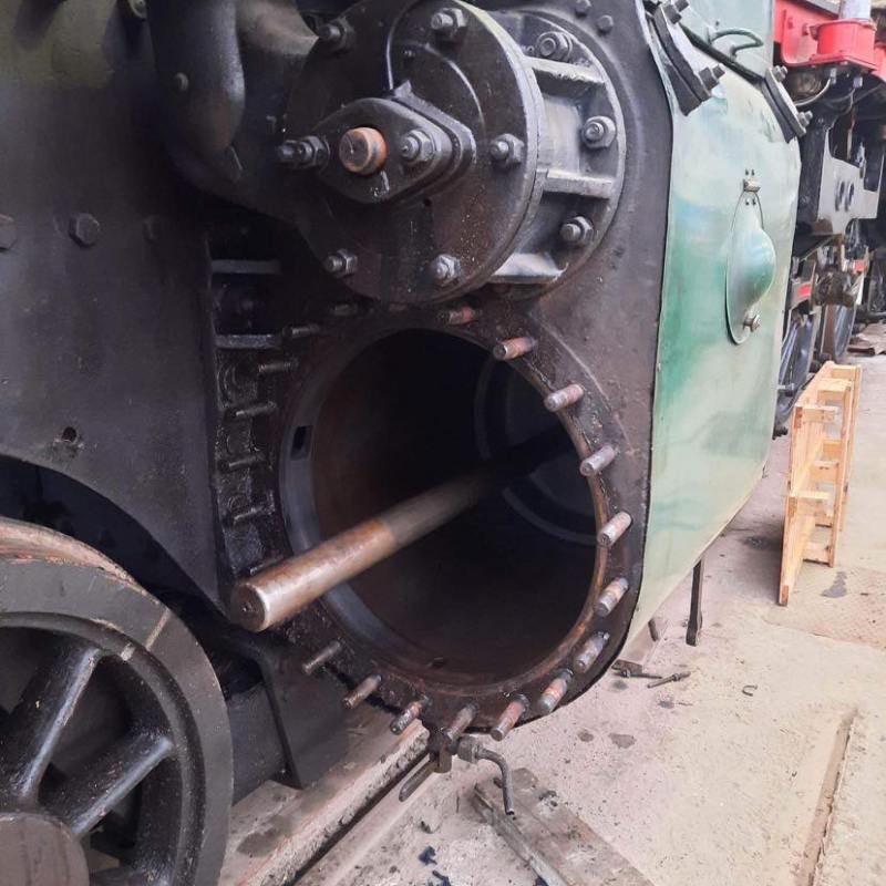 a close up of an engine