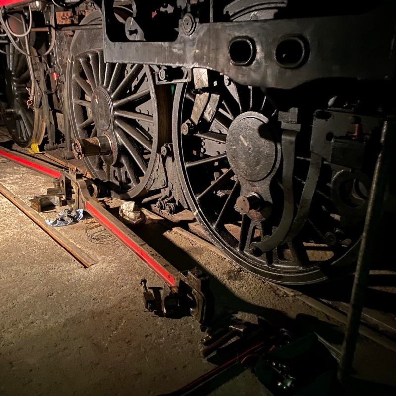 a close up of an engine