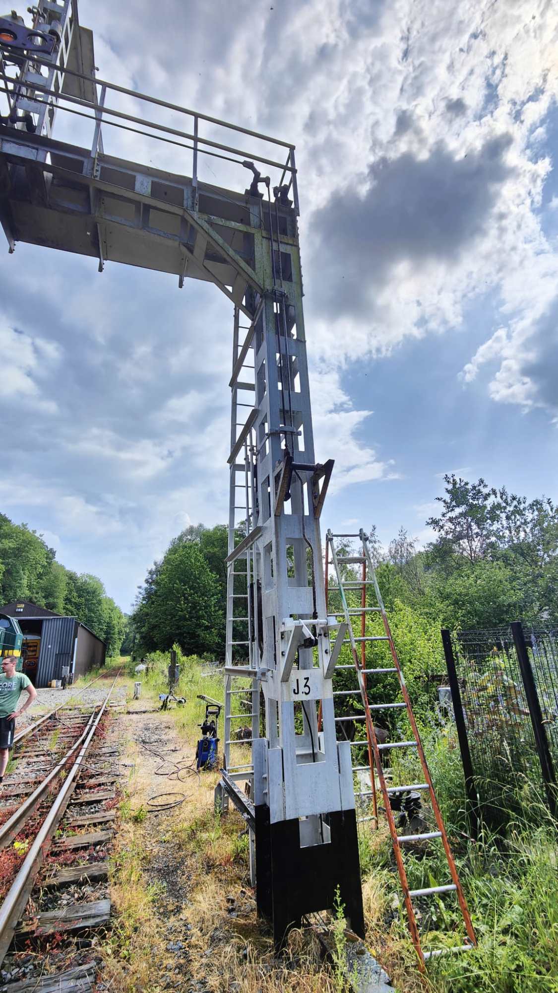 a train traveling over a bridge