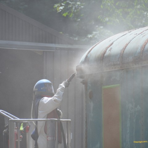 a person jumping in the air