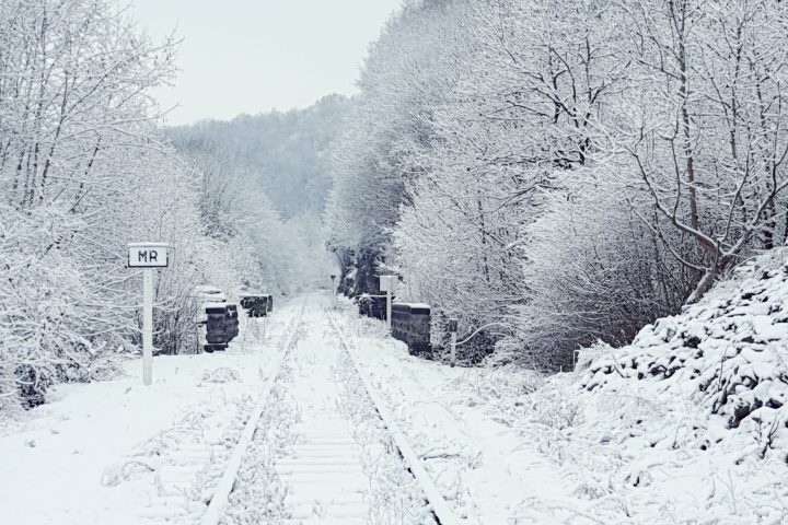 a snow covered slope