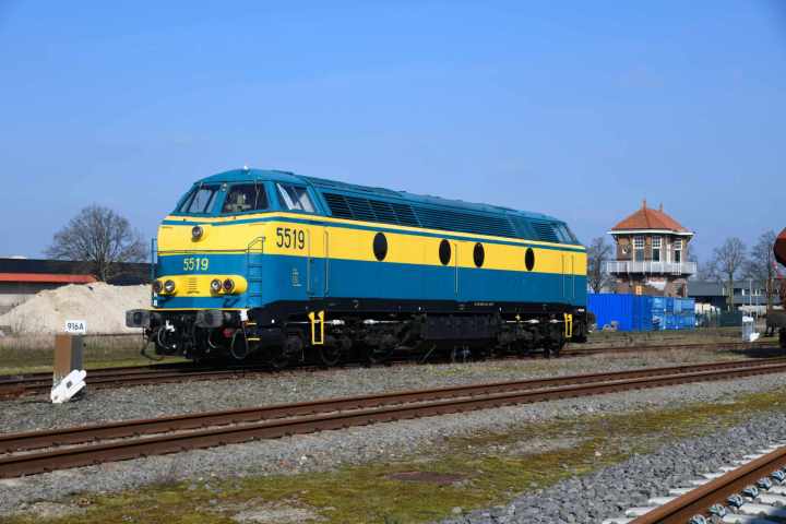 a train that is sitting on a railroad track